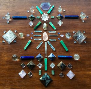 Herkimer Diamond, Morganite, Quartz, Aquamarine, Rose Quartz, Lapis Lazuli, Chrysoprase, Fluorite, Tanzanite, Pietersite and Hematite